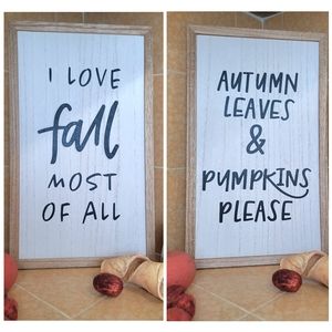 Hobby Lobby Reversible Fall Sign Home Decor